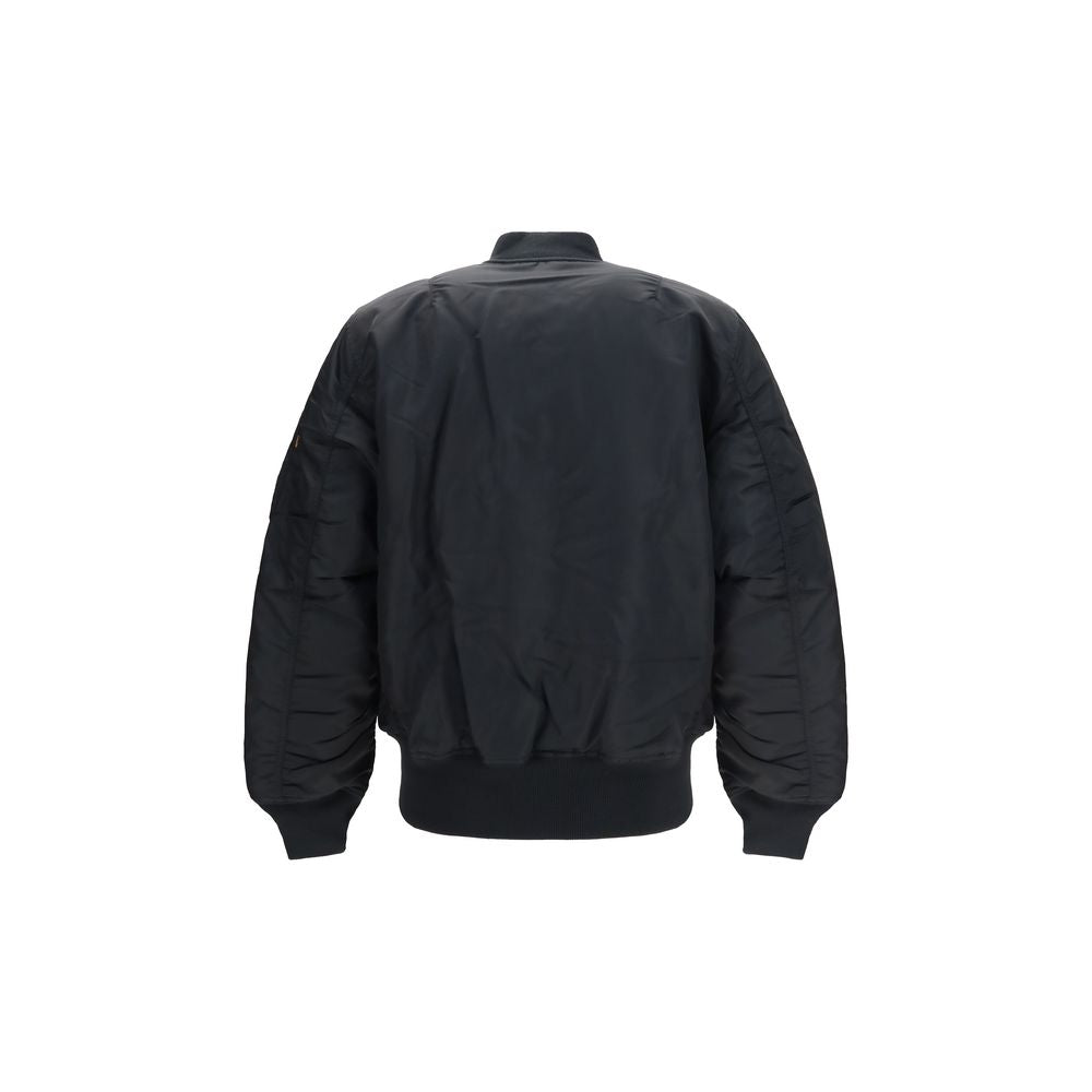 ALPHA INDUSTRIES Schwarzer Nylon-Bomber