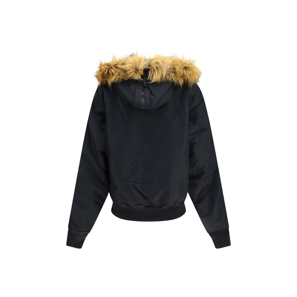 ALPHA INDUSTRIES Schwarzer Nylon-Bomber