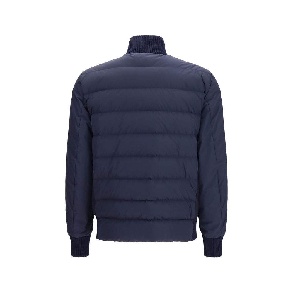Moncler Blaue Wolljacke Oves Aries
