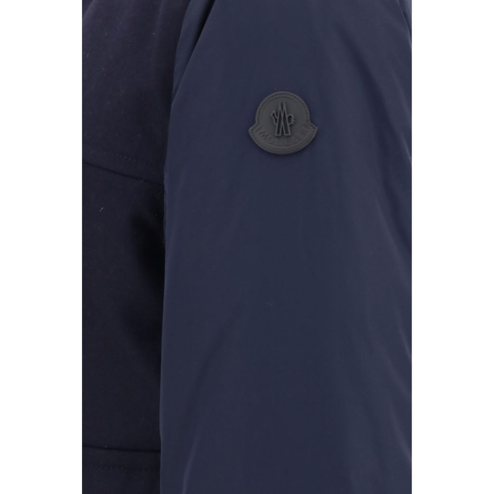 Moncler Blaue Wolljacke Oves Aries