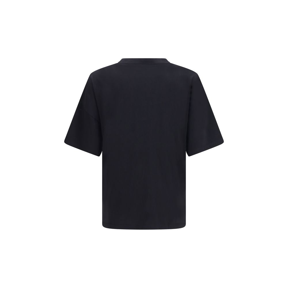 Palm Angels Schwarzes Baumwoll-T-Shirt