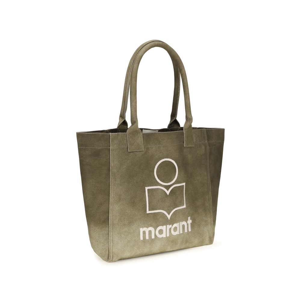 Isabel Marant Zweifarbige Schultertasche aus Baumwolle