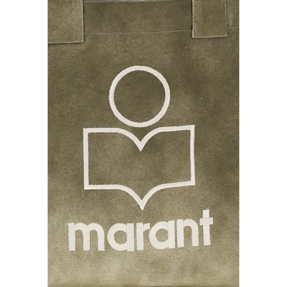 Isabel Marant Zweifarbige Schultertasche aus Baumwolle