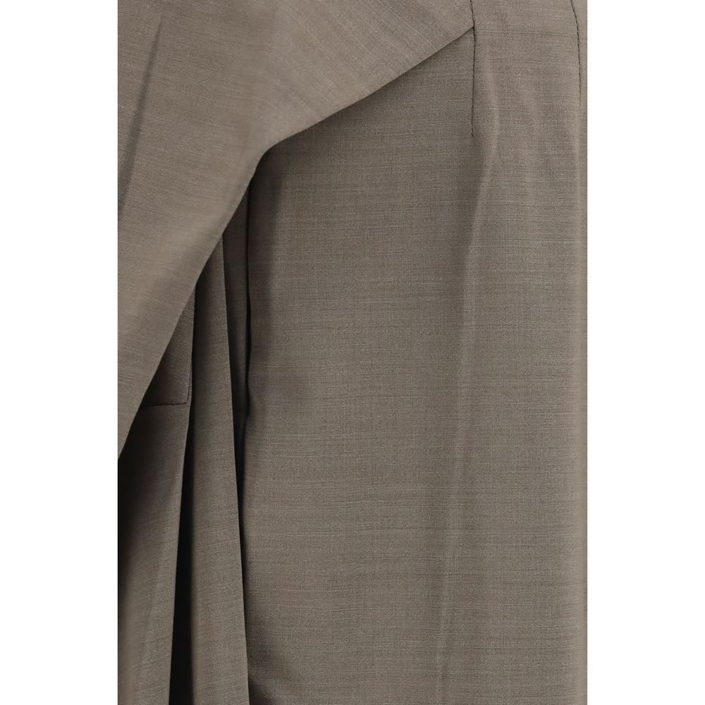 Jacquemus Graue Wollhose Oves Aries Flared Pants