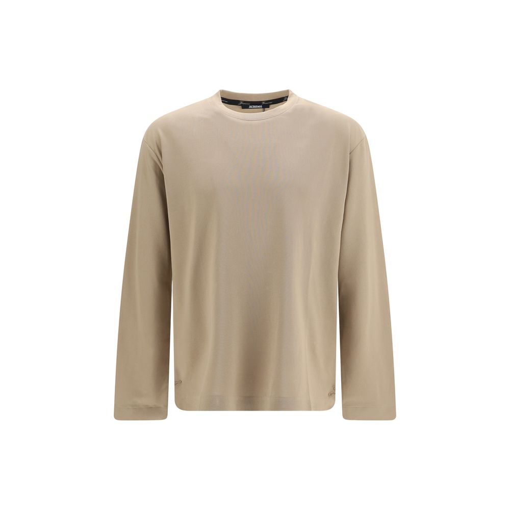 Jacquemus Beige Paper Langarm-T-Shirt
