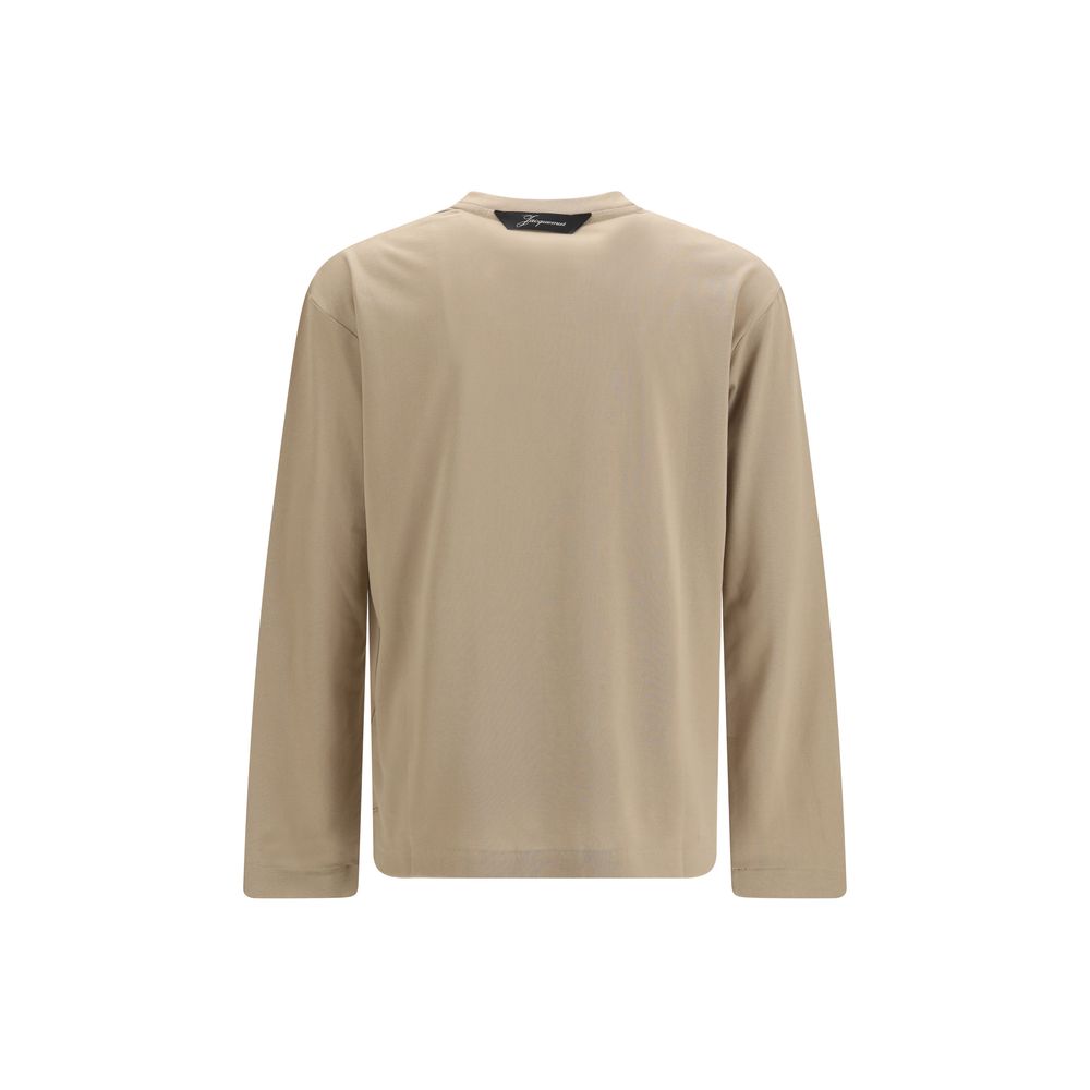 Jacquemus Beige Paper Langarm-T-Shirt