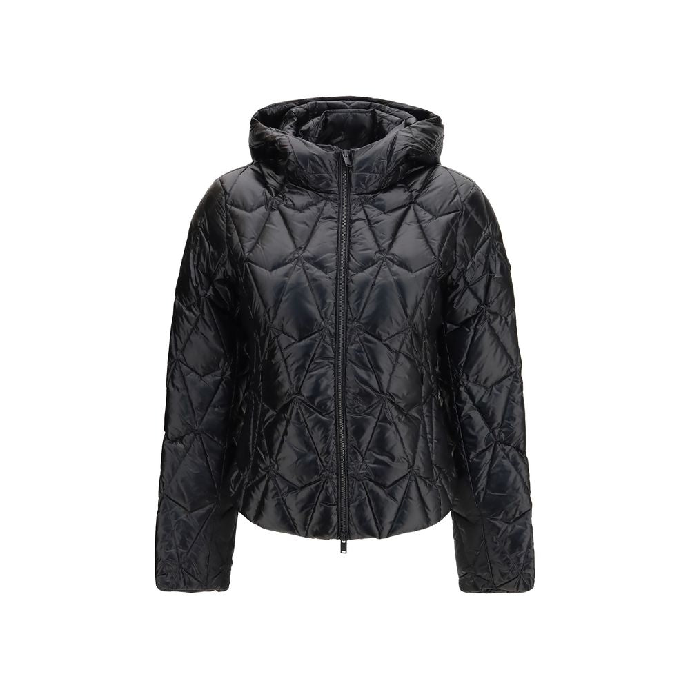 Moose Knuckles Schwarze Daunenjacke aus Gänsedaunen, durchgehend
