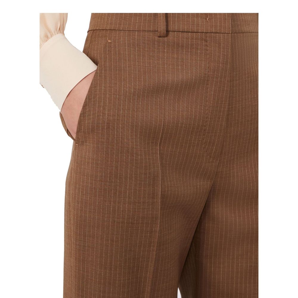 Max Mara Braune Hose aus Schurwolle