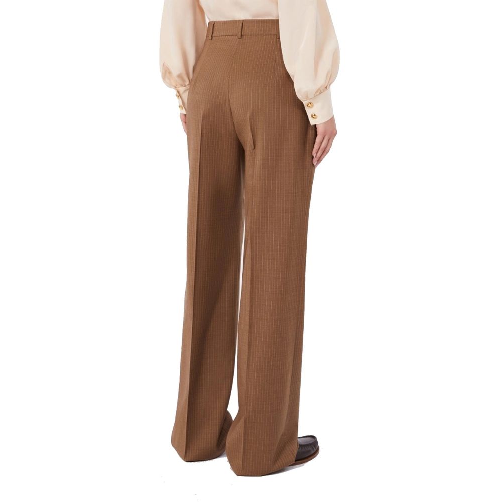 Max Mara Braune Hose aus Schurwolle