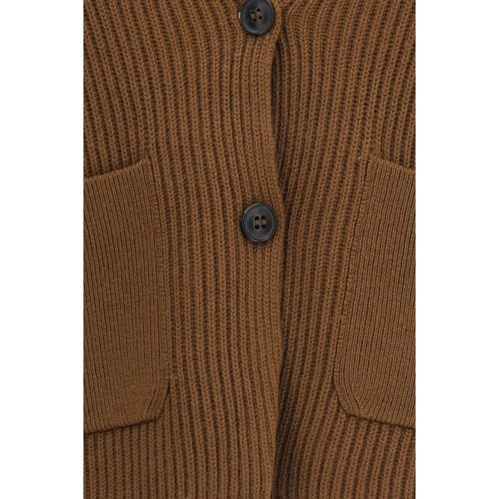 Max Mara Brauner Woll Cardigan Oves Aries