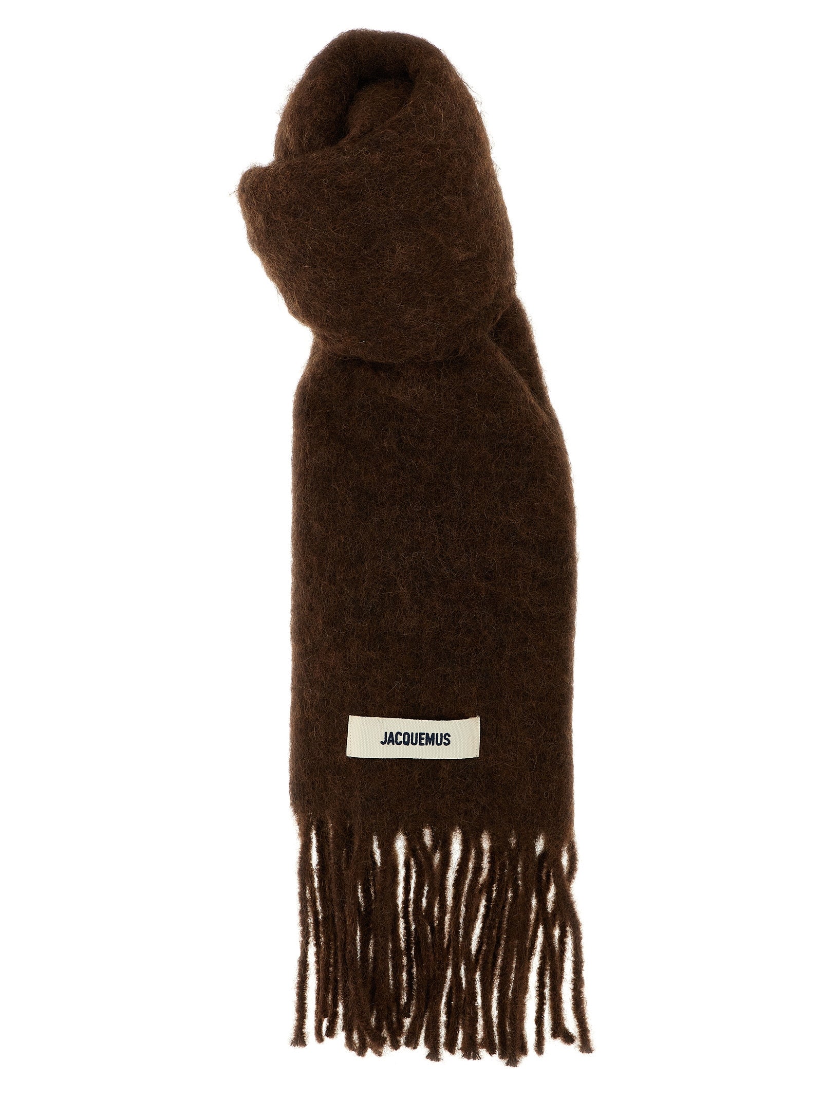 Jacquemus Brauner Alpaka-Leder-Foulard