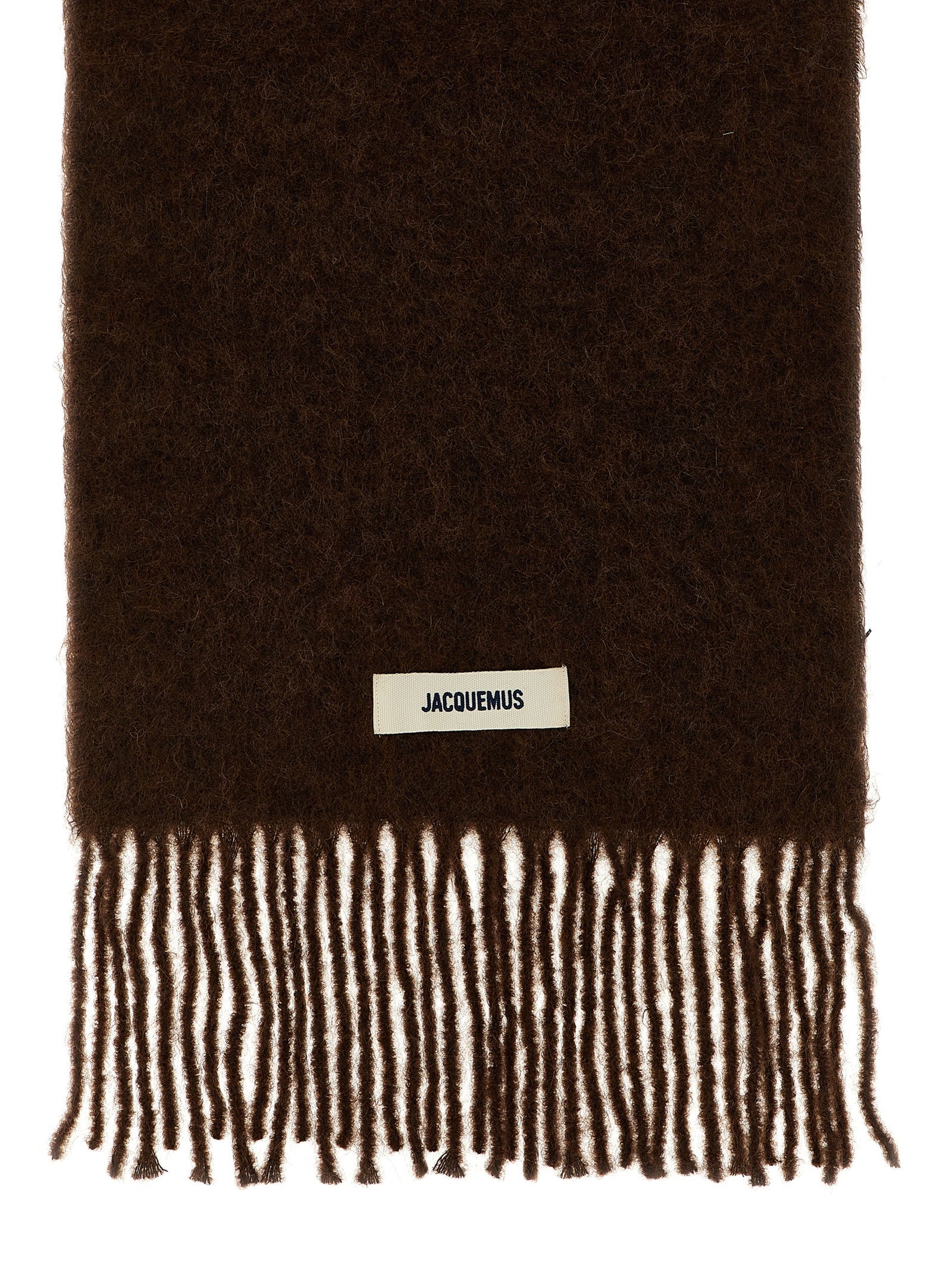 Jacquemus Brauner Alpaka-Leder-Foulard