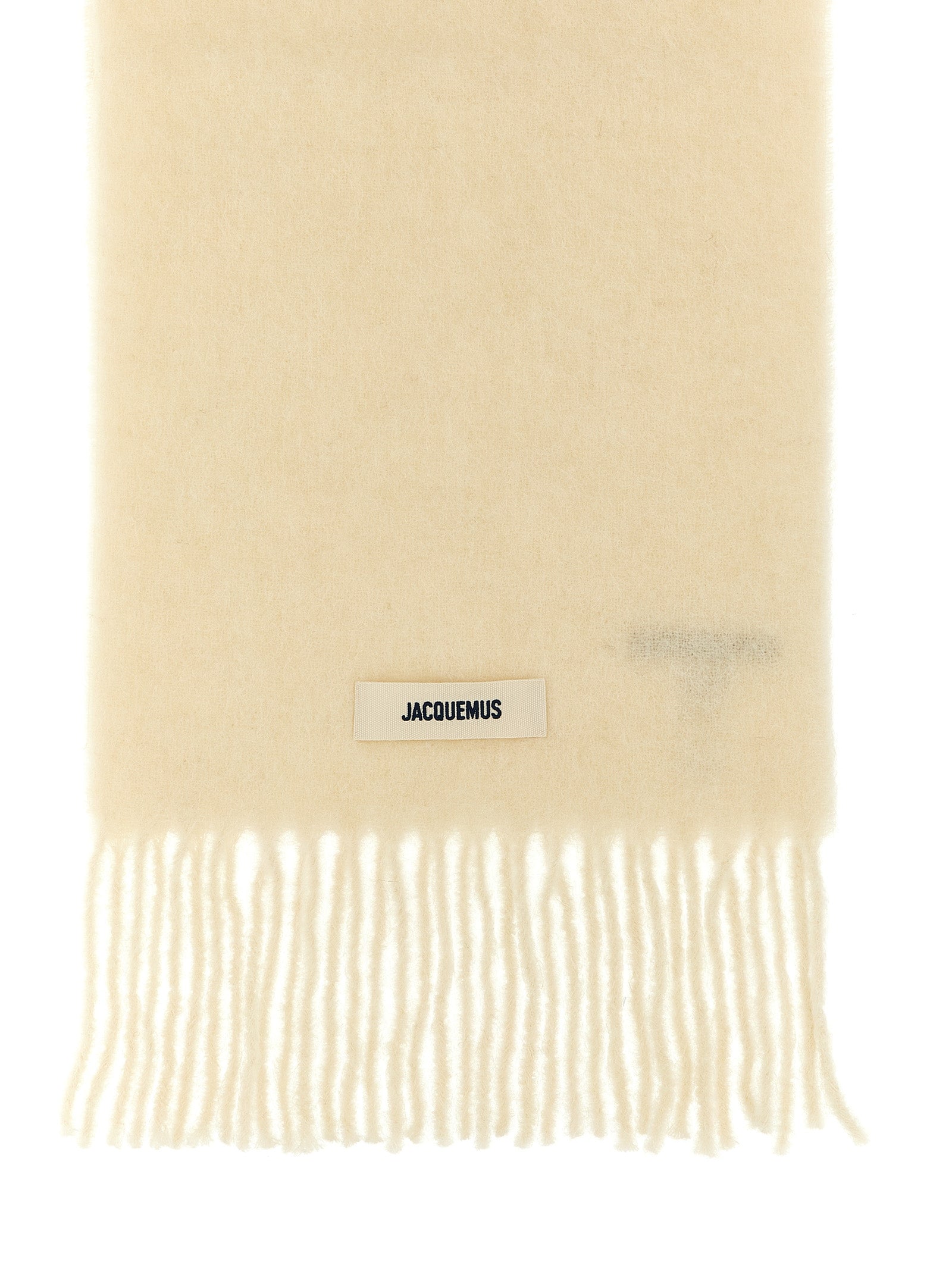 Jacquemus Weiße Alpaka-Leder-Foulard