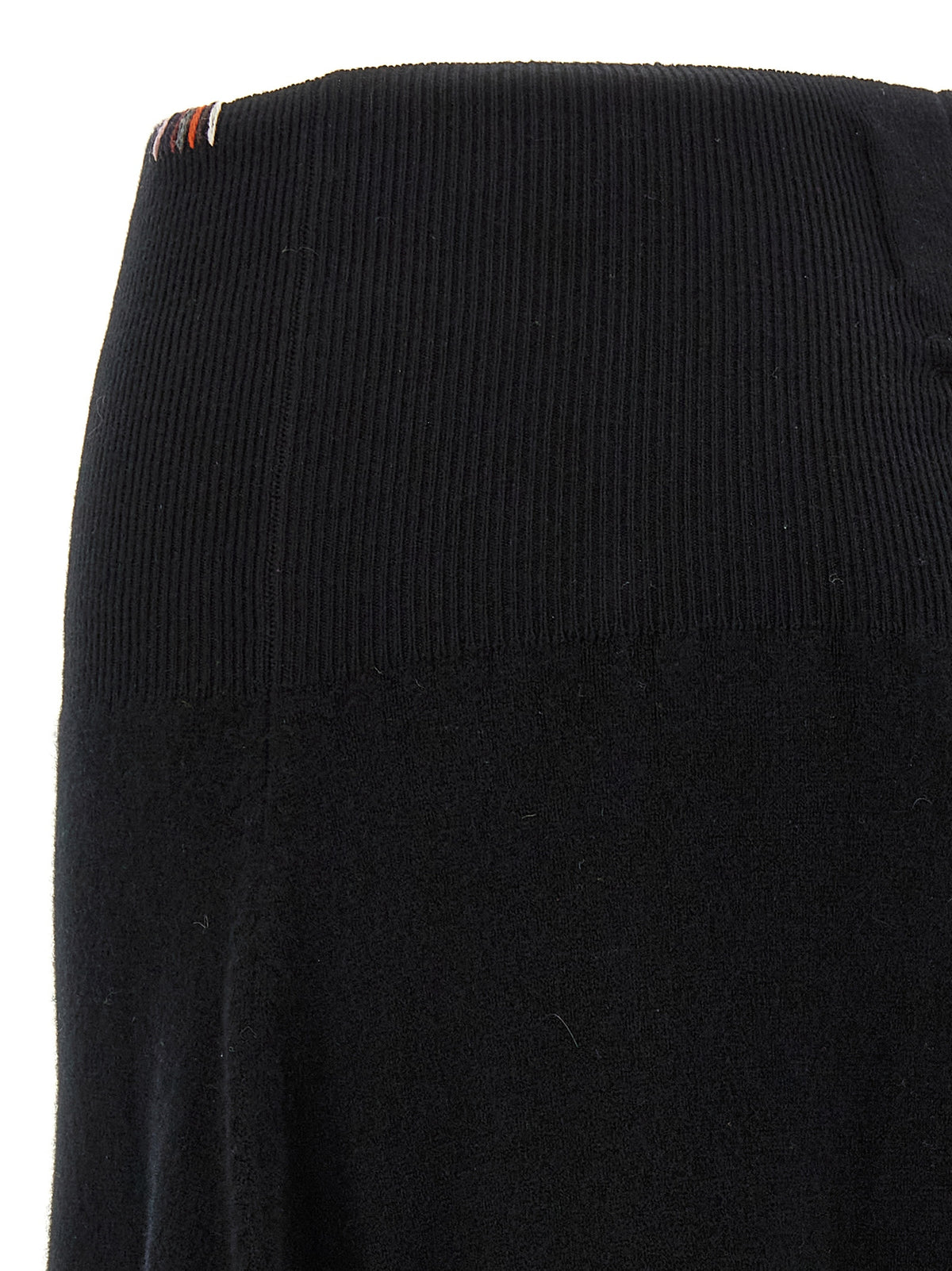 Extreme Cashmere Schwarzer Kaschmir-Midirock