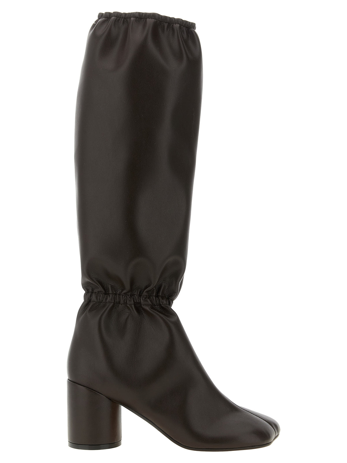 MM6 Maison Margiela Braun Polyethylen Over-the-Knee-Stiefel