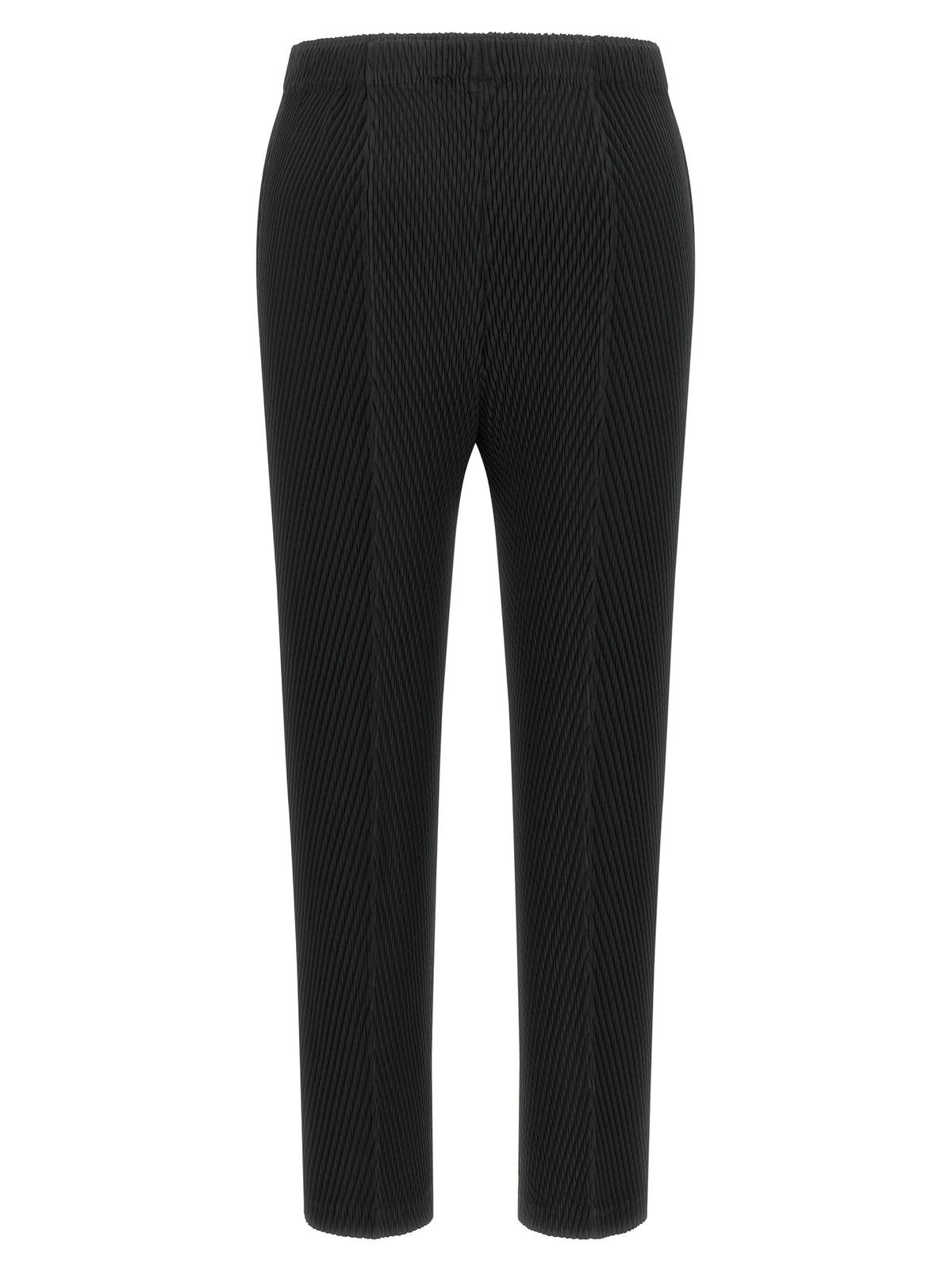 Issey Miyake Schwarze Cropped Hose aus Polyester