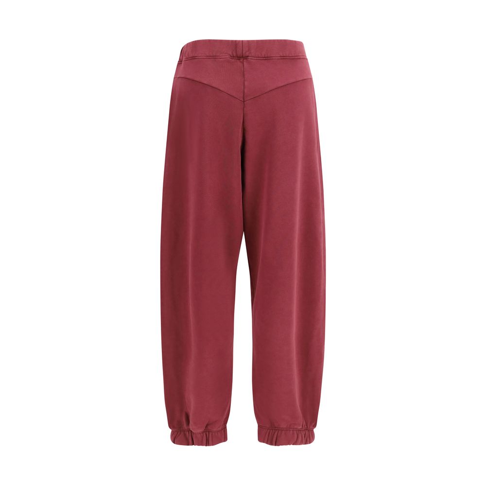 Off-White Violette Baumwollhose im Casual-Look