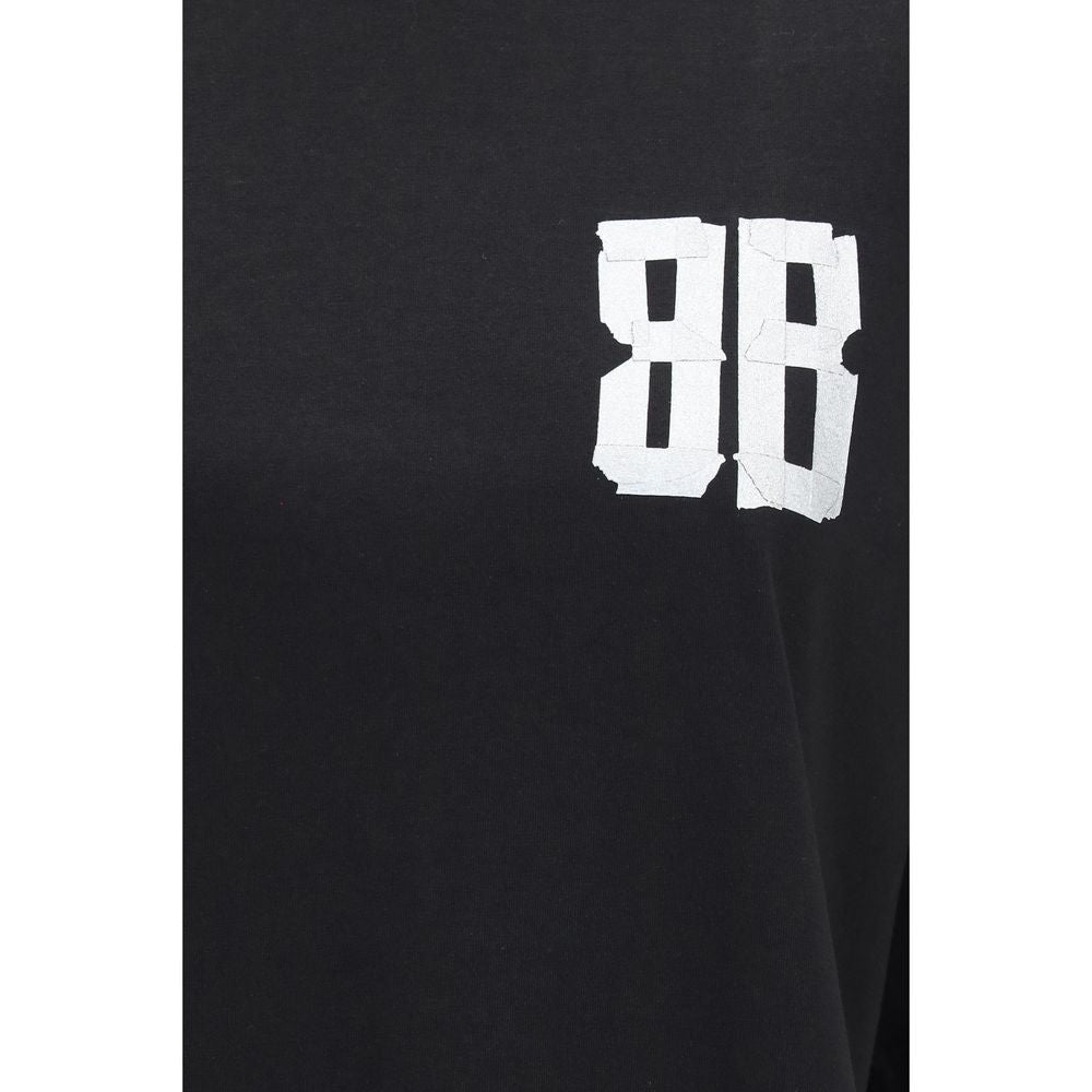 Balenciaga Schwarzes Baumwoll-T-Shirt