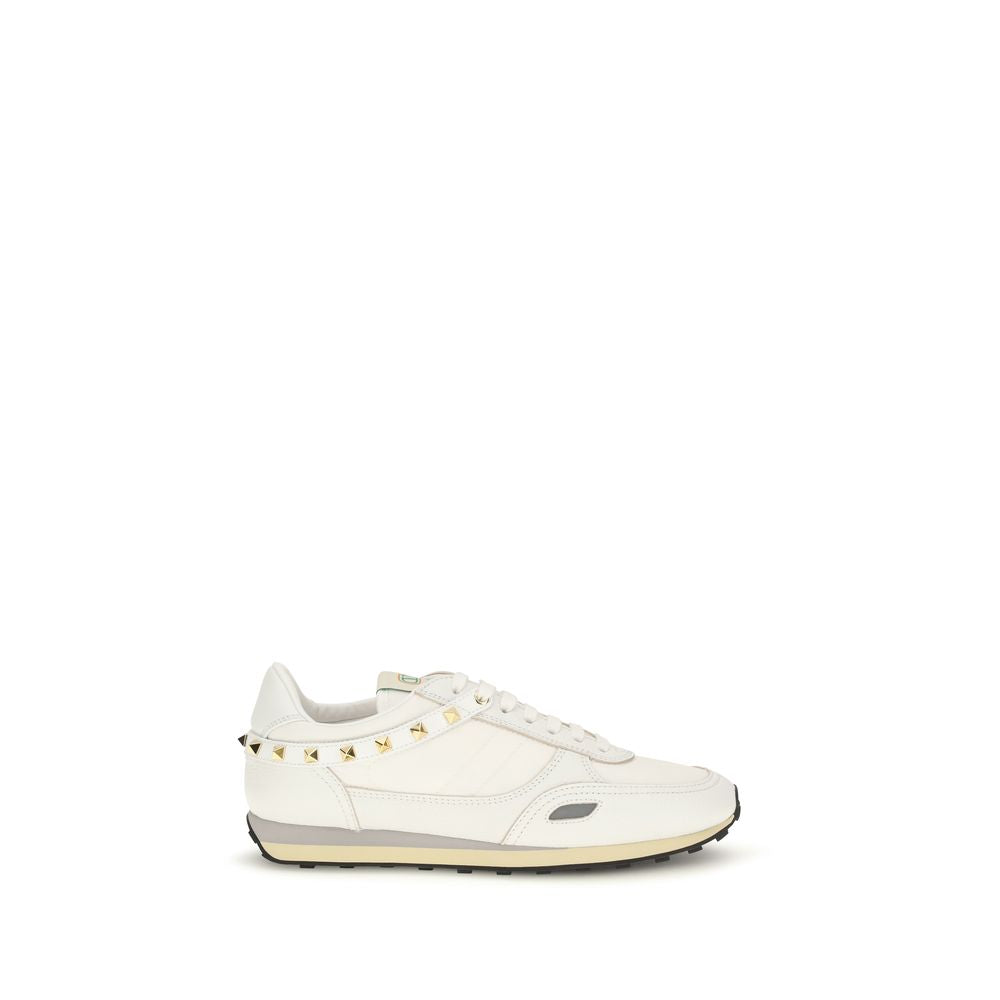Valentino Garavani Weiße Kalbsleder Bos Taurus Athletic Sneaker
