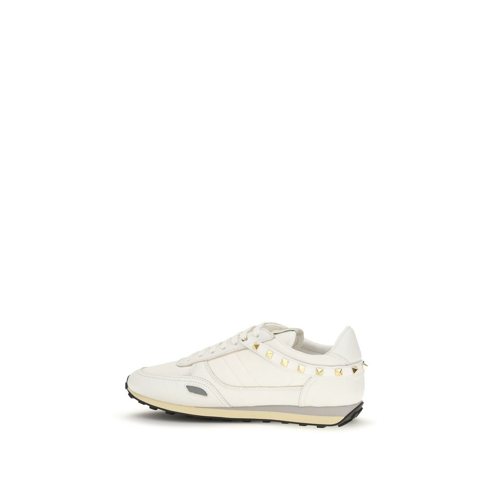 Valentino Garavani Weiße Kalbsleder Bos Taurus Athletic Sneaker