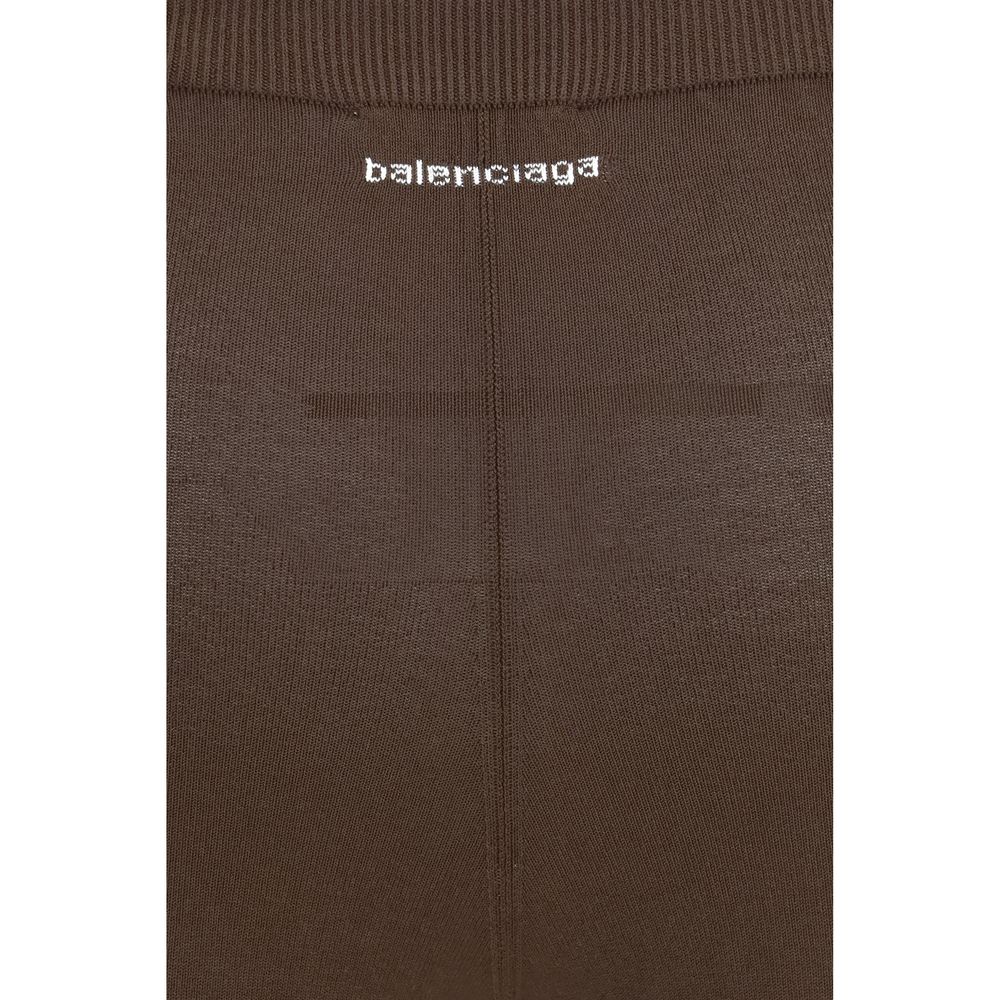 Balenciaga Braune Viskose-Leggings