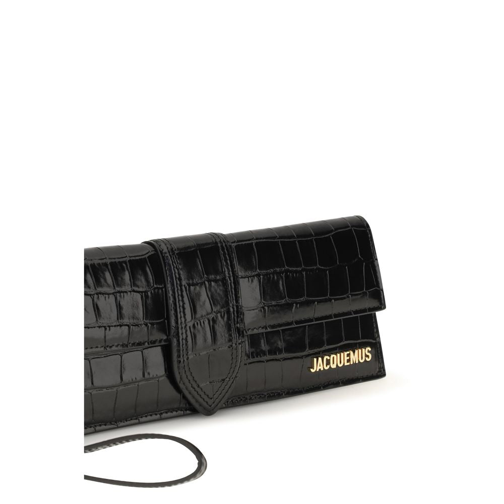 Jacquemus Schwarze Bos Taurus Kalbsleder Clutch