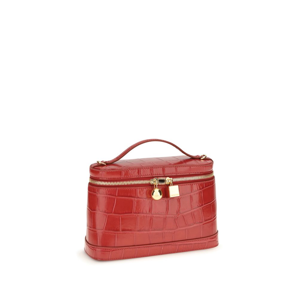 Jacquemus Schultertasche aus rotem Kalbsleder Bos Taurus