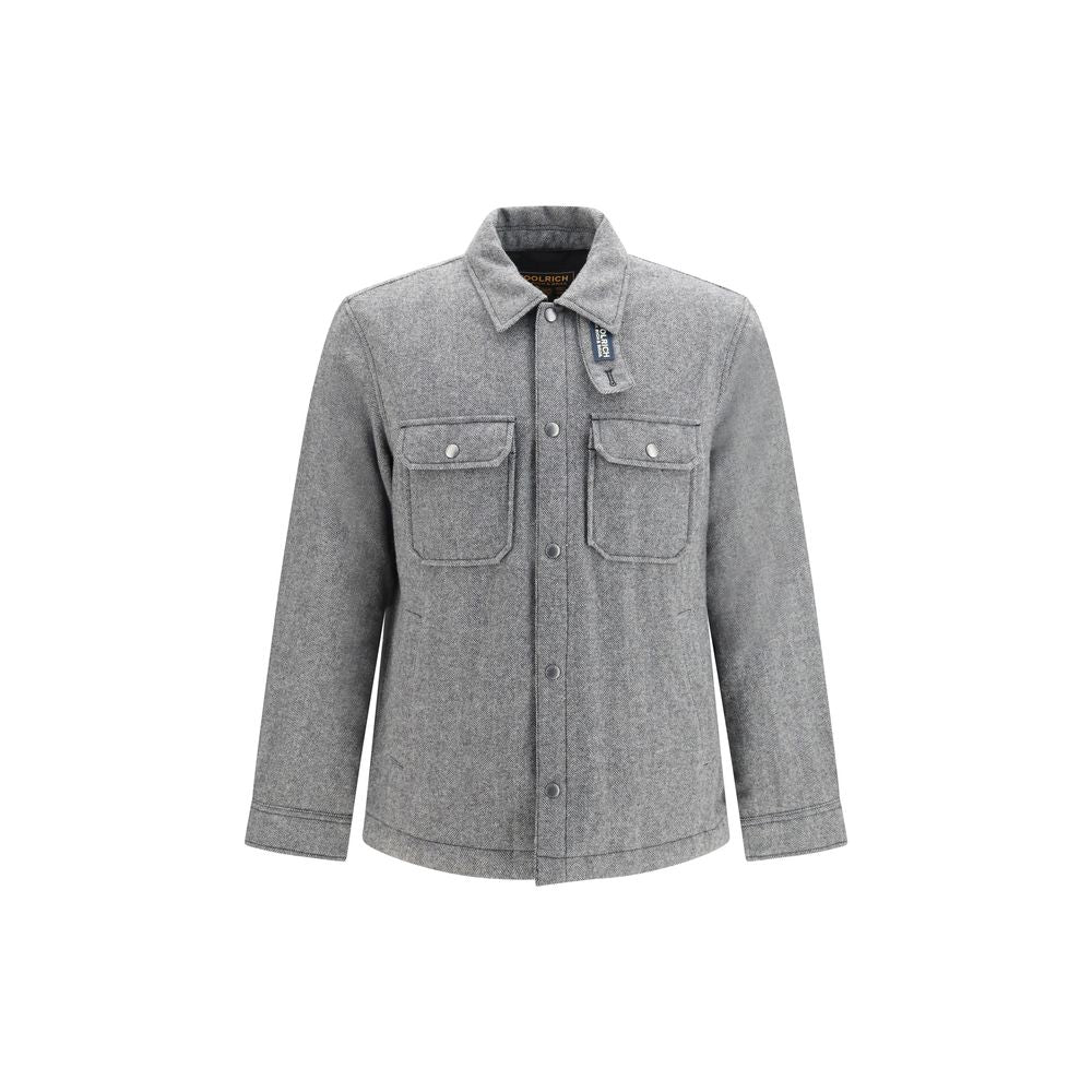 Woolrich Graue Lammfelljacke Aries aus Wolle, durchgehend