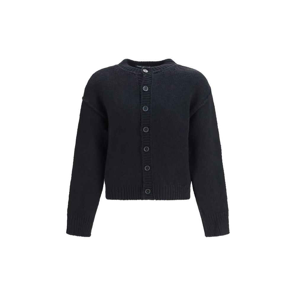 Our Legacy Strickjacke aus schwarzer Wolle Oves Aries