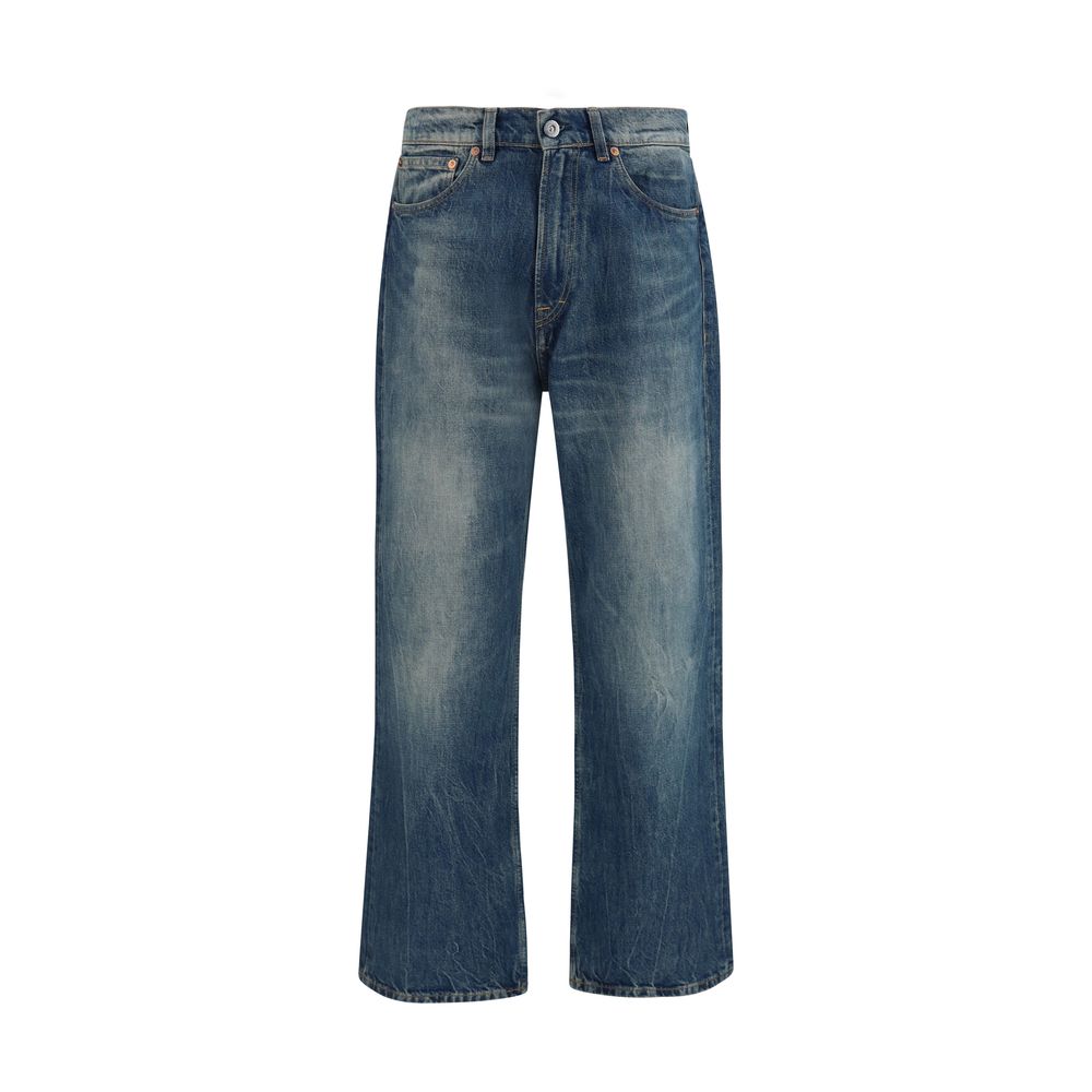 Our Legacy Blaue Baumwolljeans im Relaxed Fit