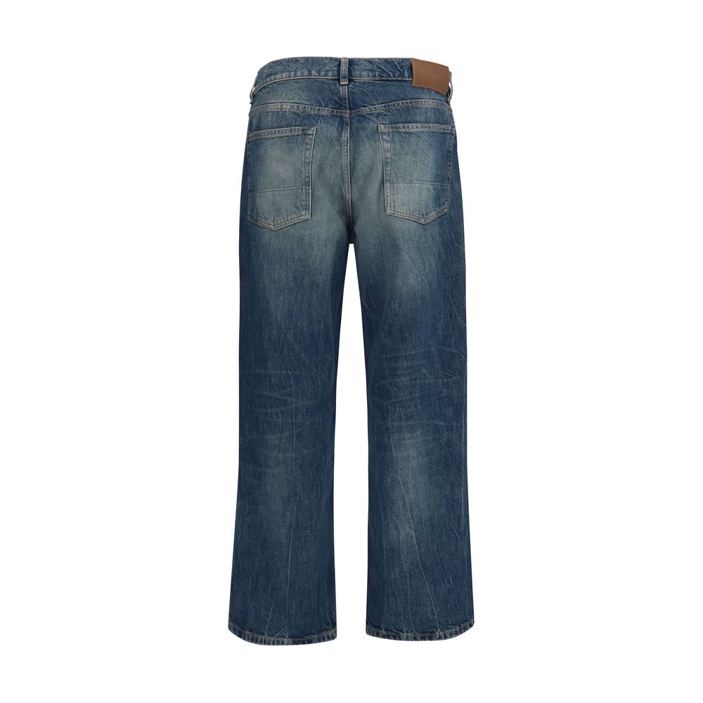 Our Legacy Blaue Baumwolljeans im Relaxed Fit