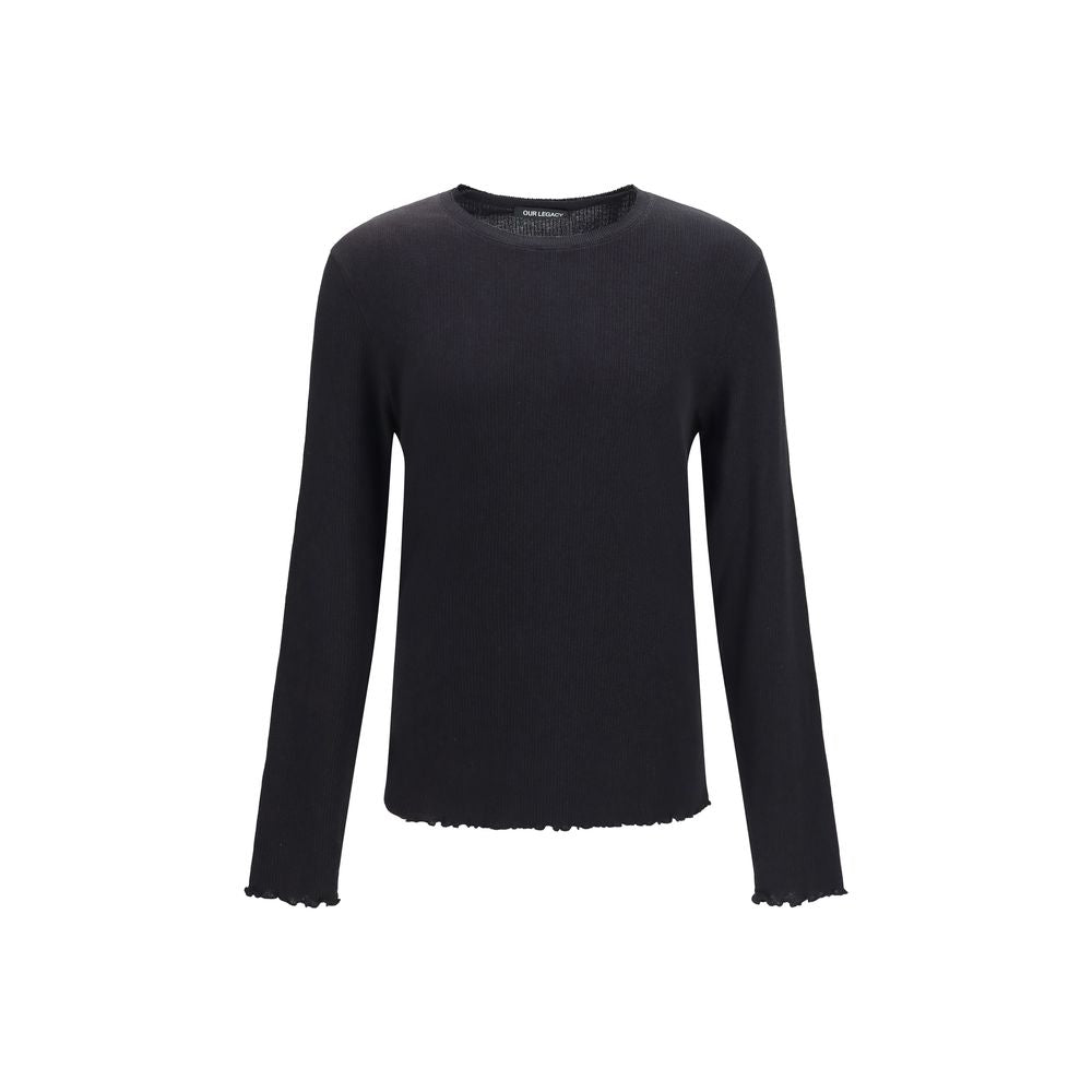 Our Legacy Schwarzer Baumwoll-Sweatshirt