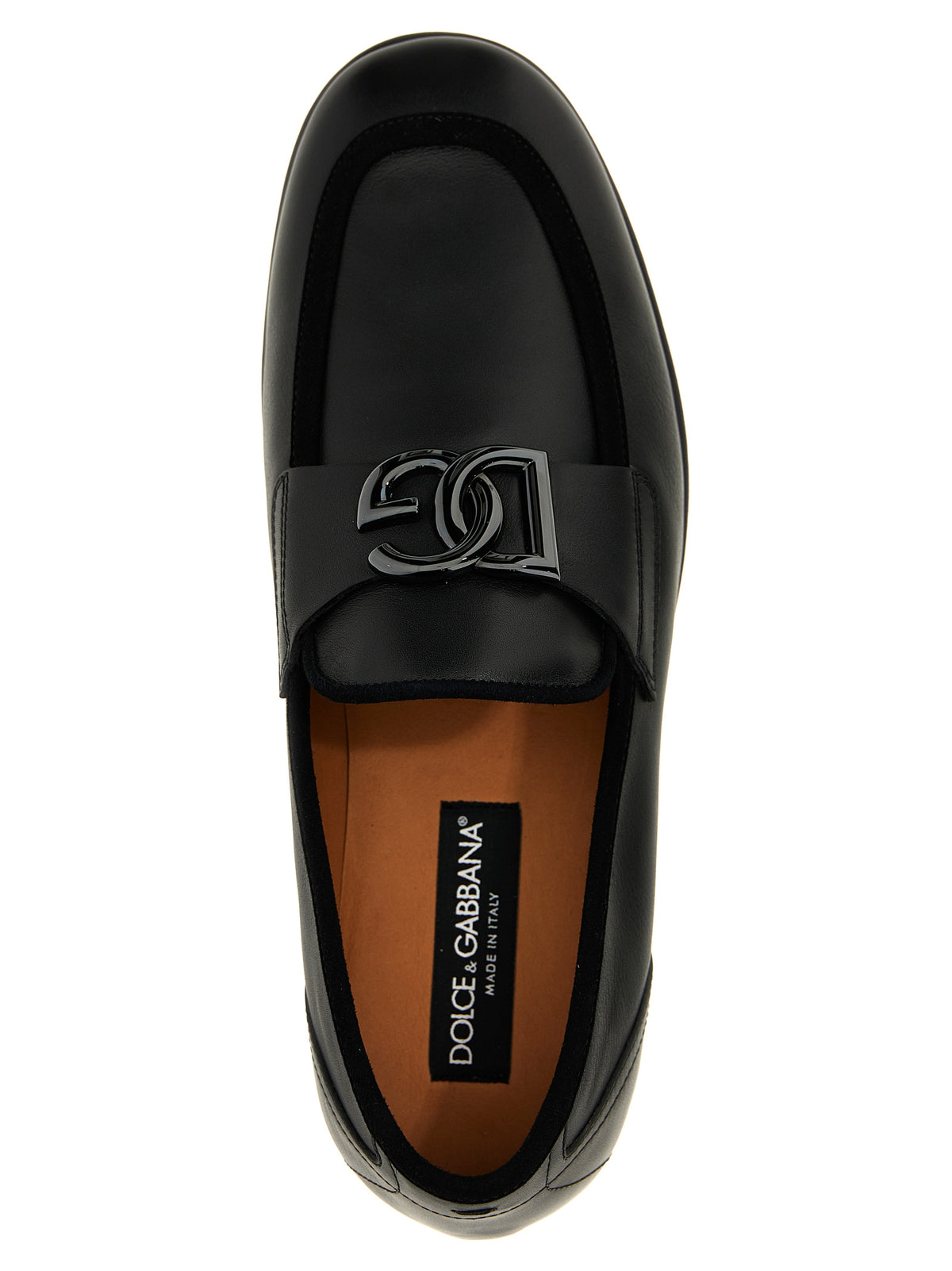 Dolce & Gabbana Schwarze Loafer aus Kalbsleder zum Hineinschlüpfen