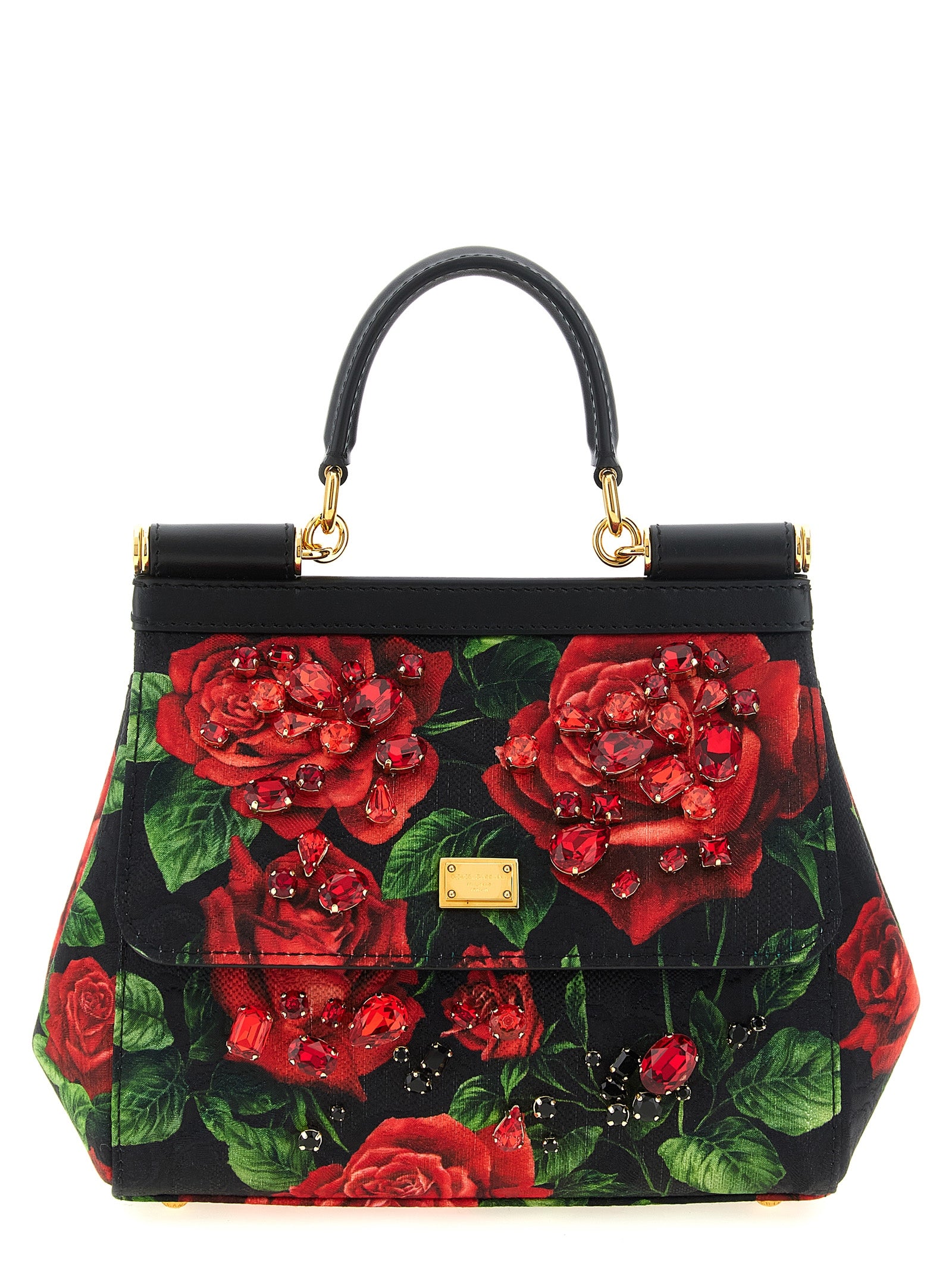 Dolce & Gabbana Rote Baumwoll-Handtasche