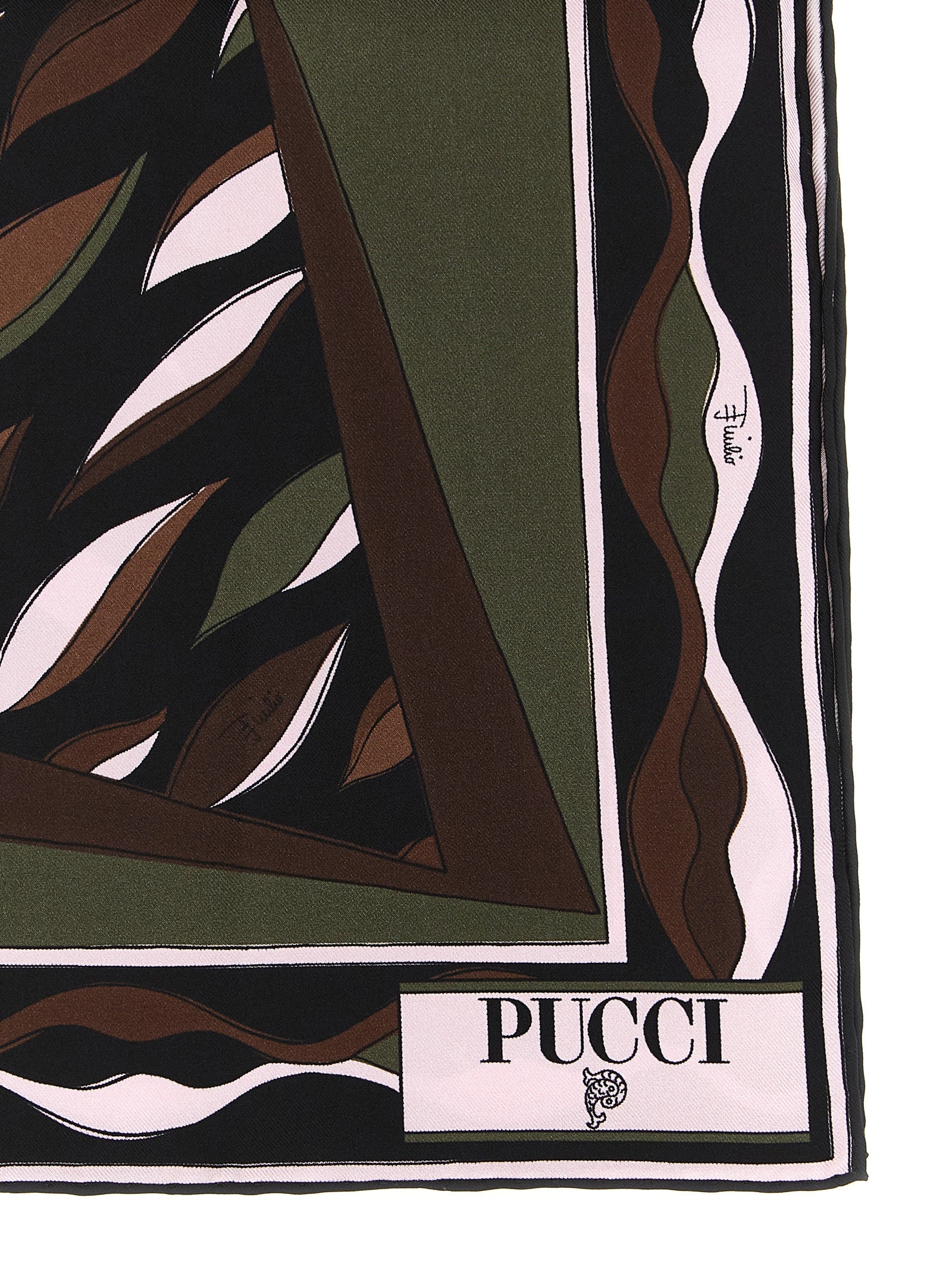 Emilio Pucci Mehrfarbiger Seidenschal