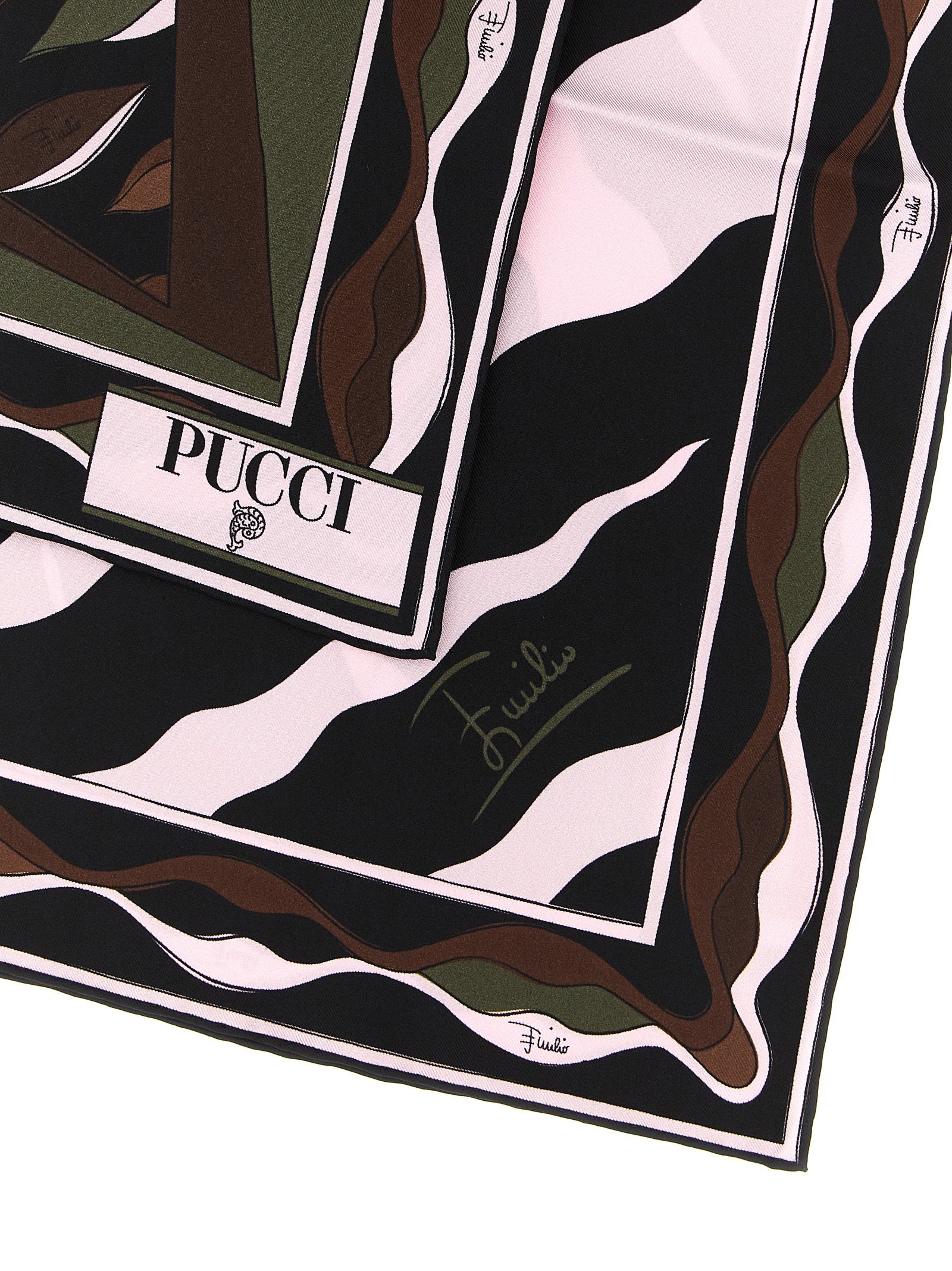 Emilio Pucci Mehrfarbiger Seidenschal