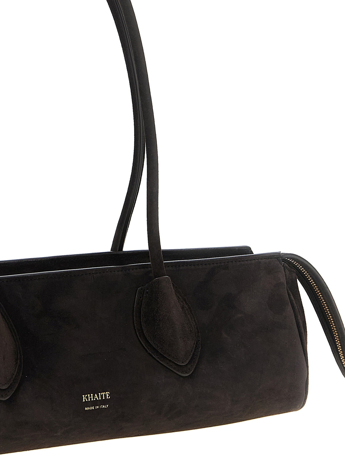 Khaite Braunes Kalbsleder Damen Crossbody Tasche