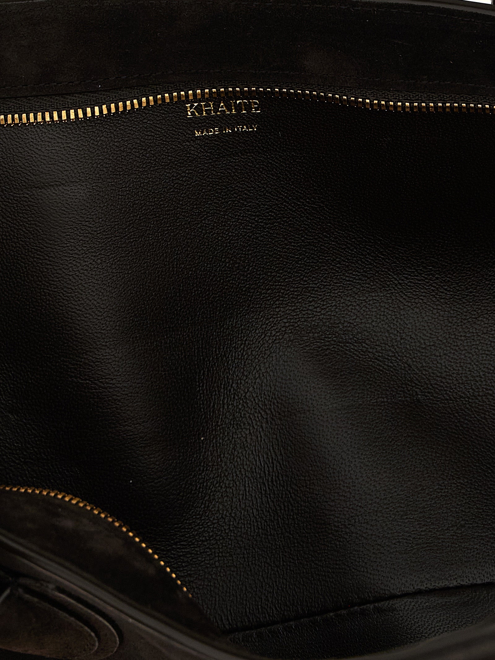 Khaite Braunes Kalbsleder Damen Crossbody Tasche