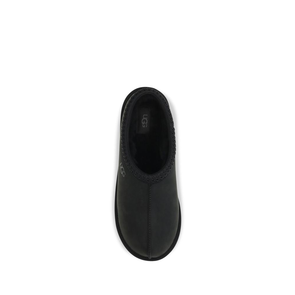 UGG Schwarze Clogs aus Nubukleder