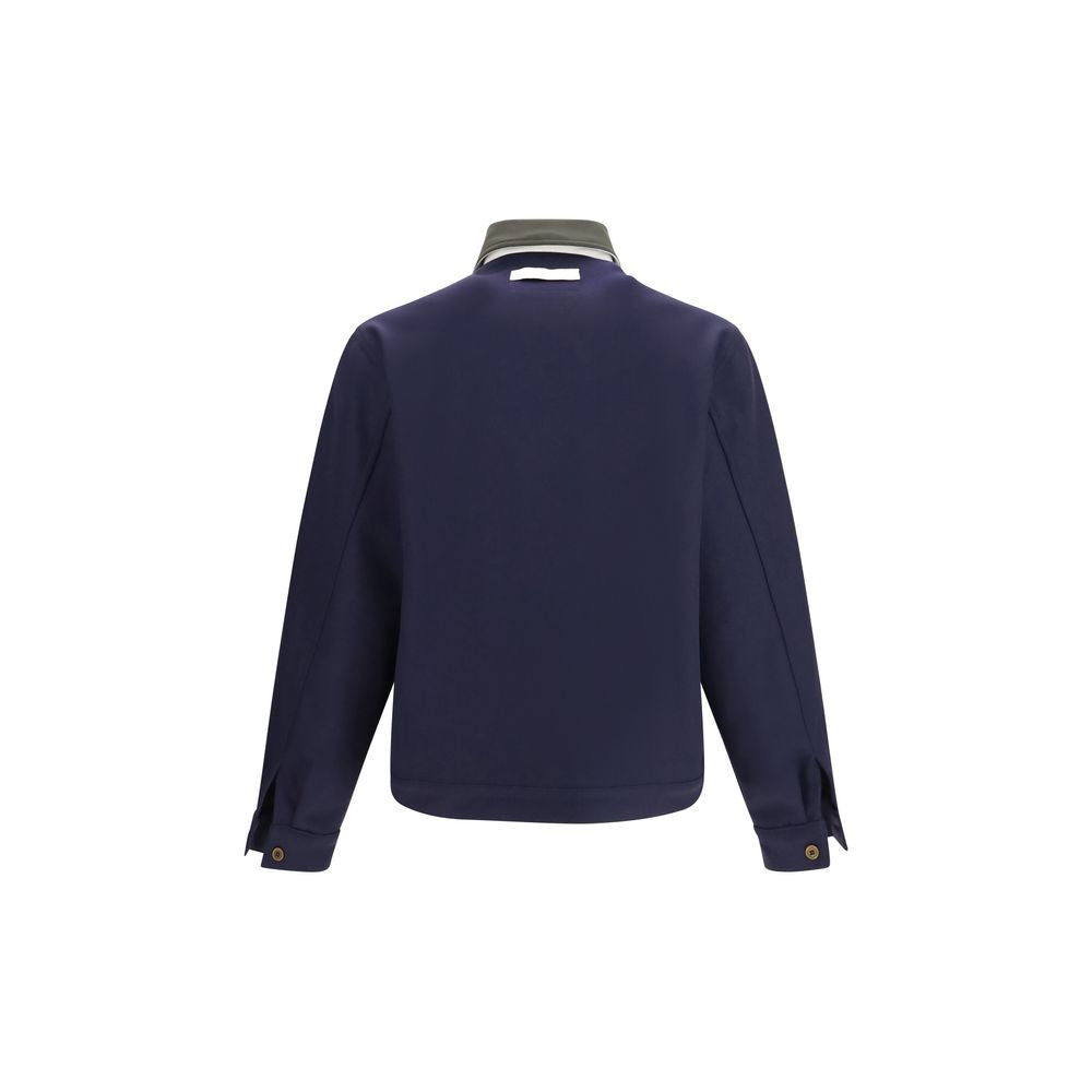 GR10K Blaue Jacke aus Lammwolle Aries