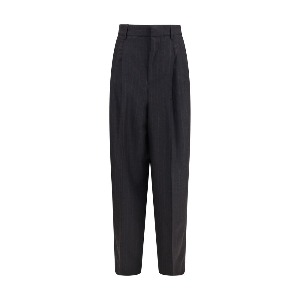 Ami Paris Schwarze Wollhose Oves Aries