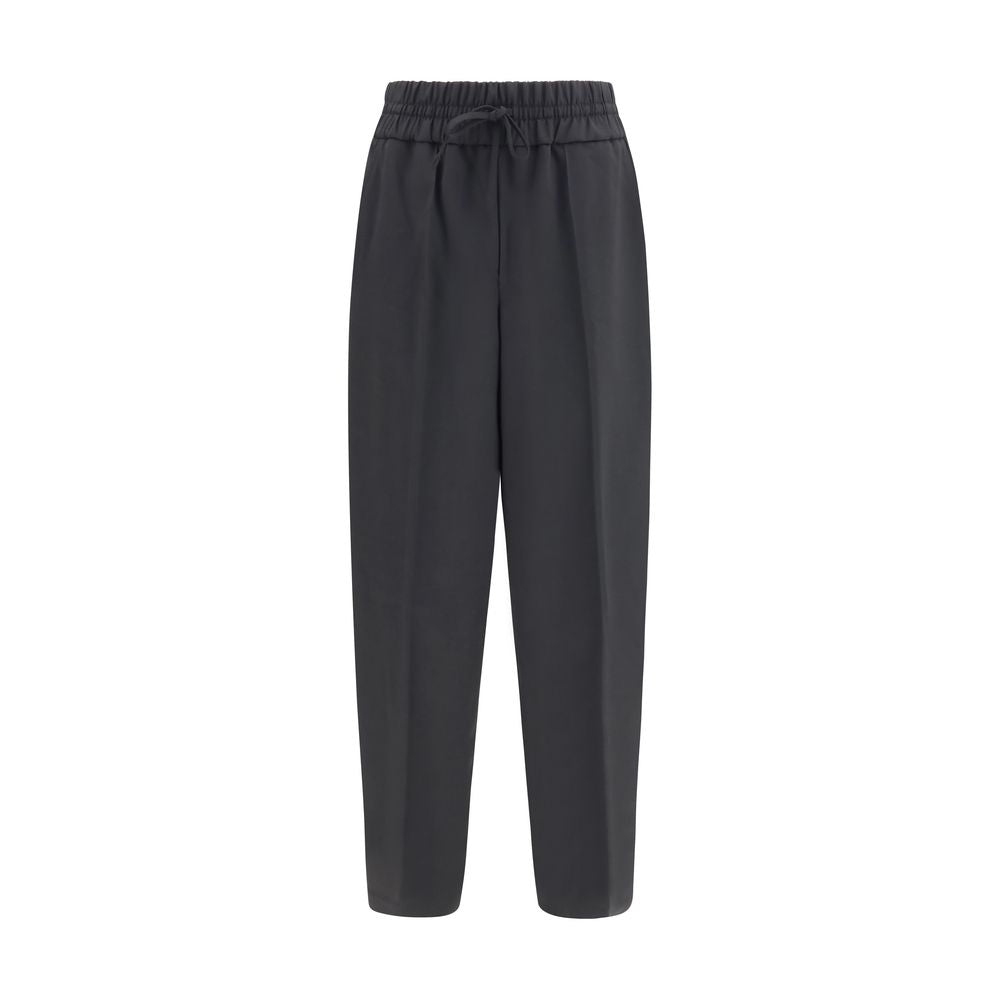 Ami Paris Schwarze Wollhose Oves Aries Casual Pants