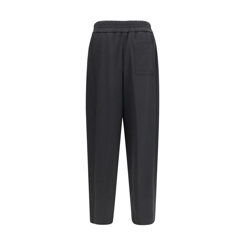 Ami Paris Schwarze Wollhose Oves Aries Casual Pants