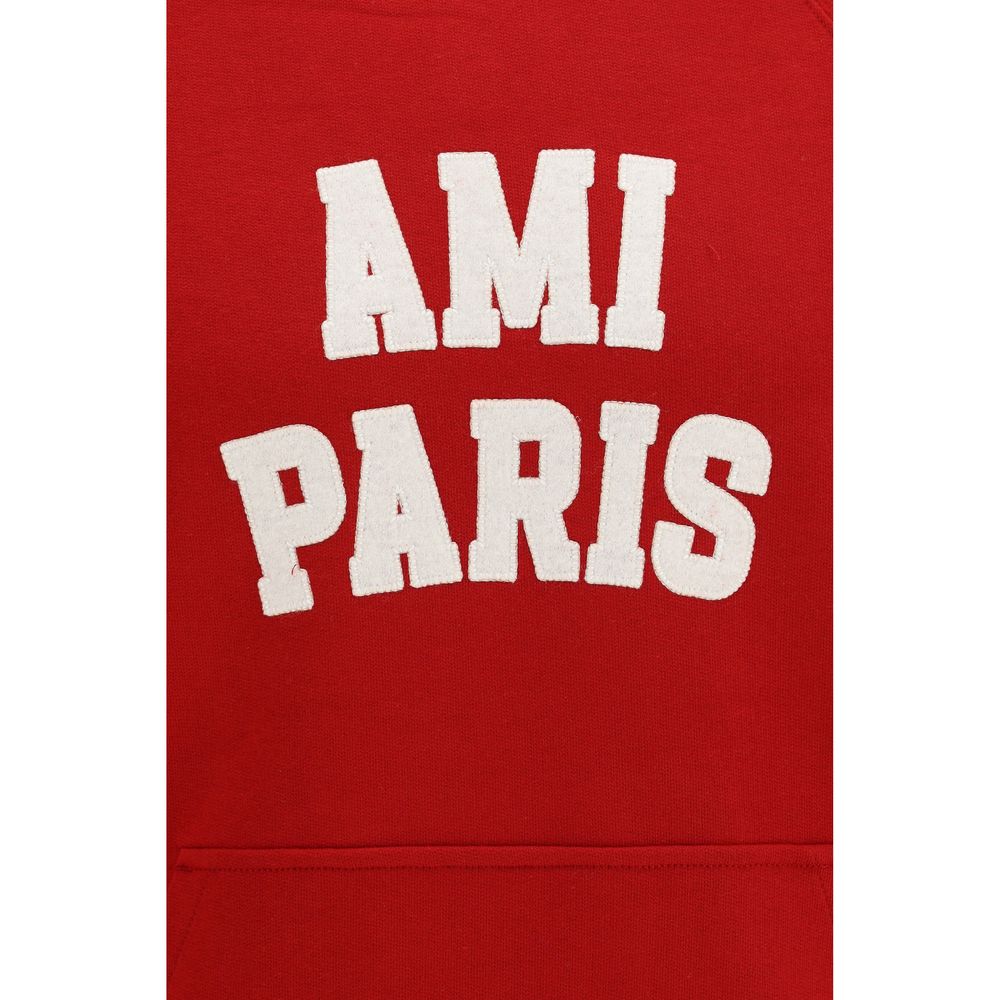 Ami Paris Rotes Baumwoll-Sweatshirt