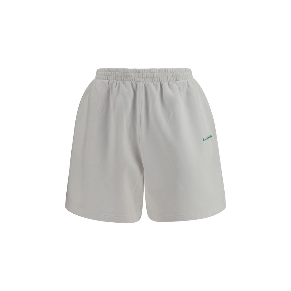 Balenciaga Weiße Baumwoll-Bermudashorts