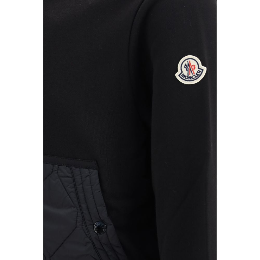 Moncler Schwarzer Baumwoll-Sweatshirt