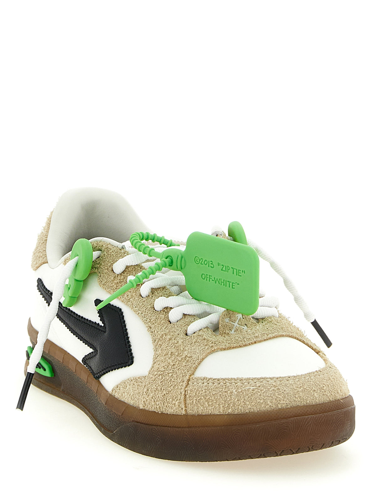 Off-White Mehrfarbige Nylon-Athletik-Sneaker