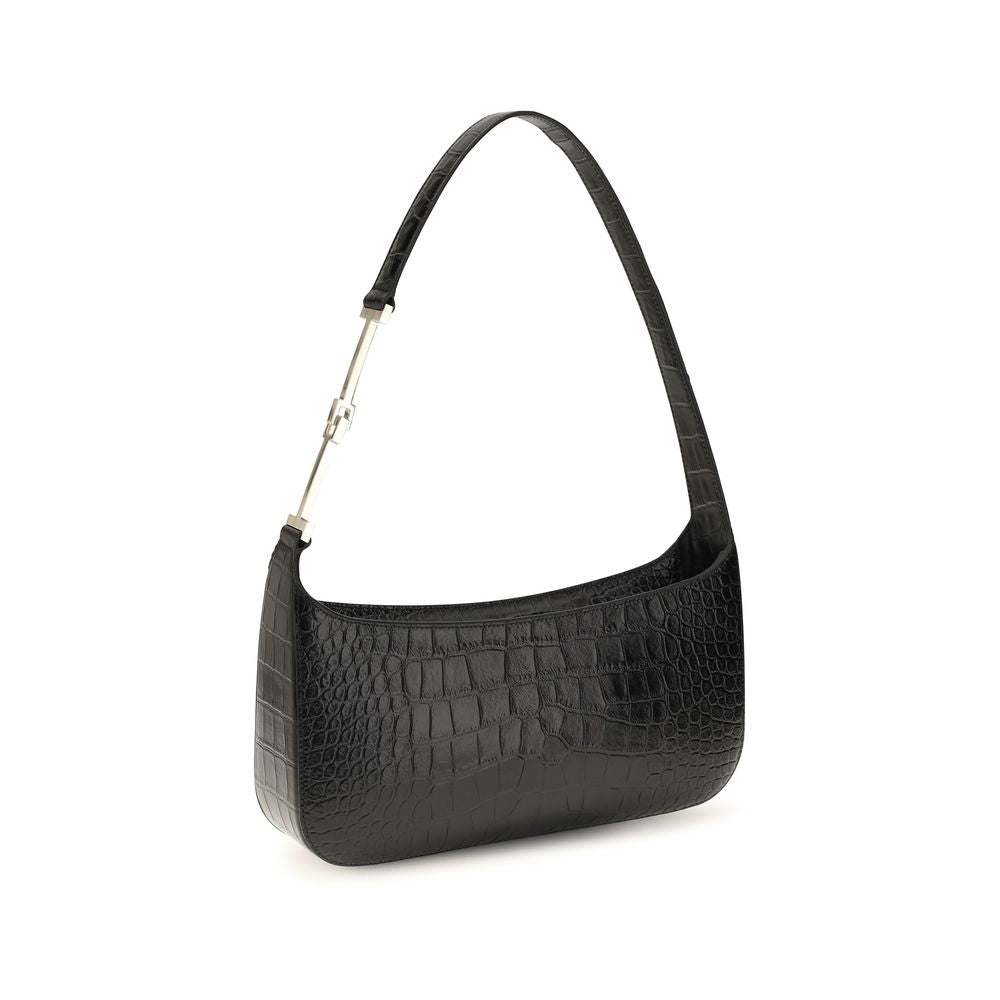 Tom Ford Schwarze Bos Taurus Kalbsleder Schultertasche