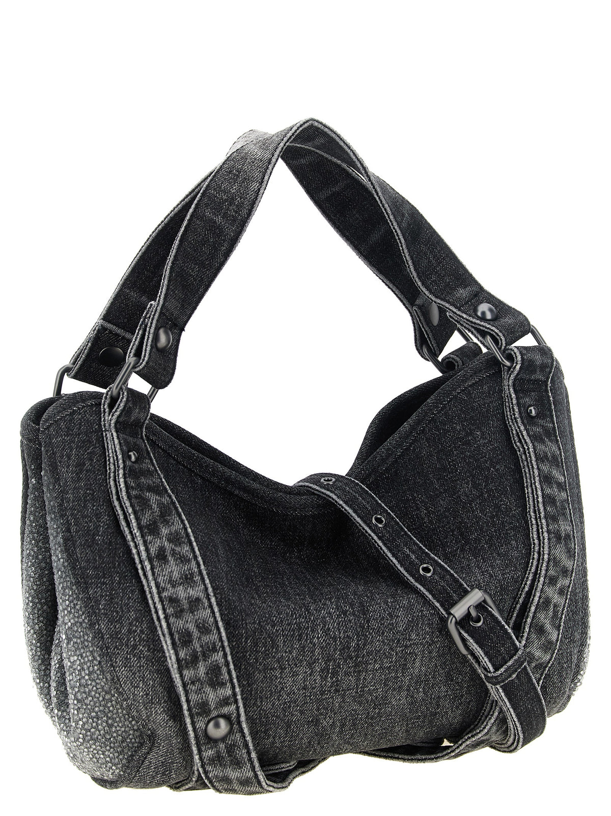 Diesel Schwarze Baumwoll-Handtasche