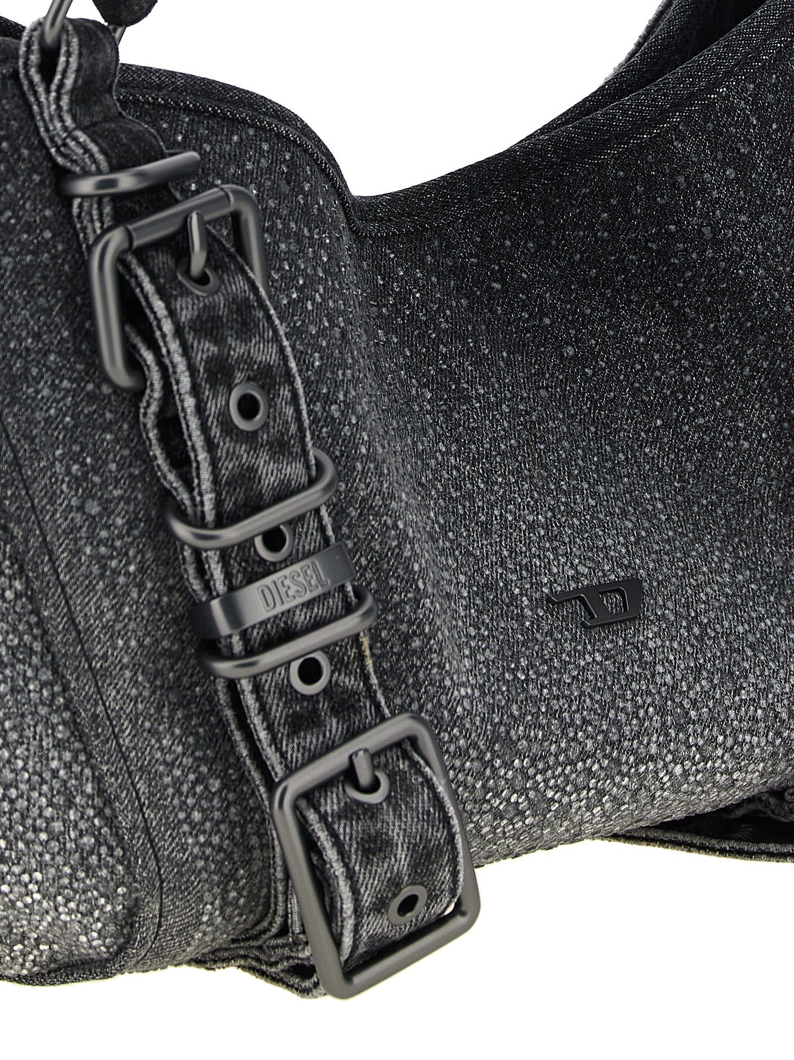 Diesel Schwarze Baumwoll-Handtasche